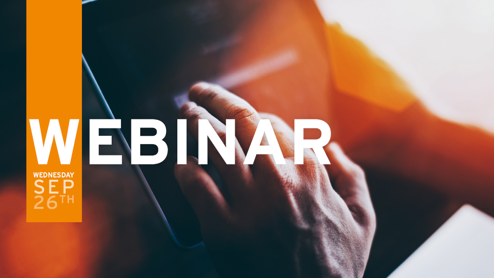 Upcoming webinar